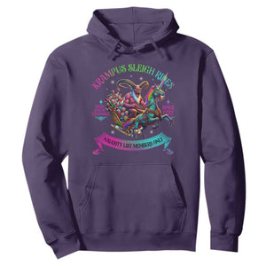 Funny Krampus Sleigh Rides Hoodie Naughty List Members Only Since 1722 TS09 Purple Print Your Wear