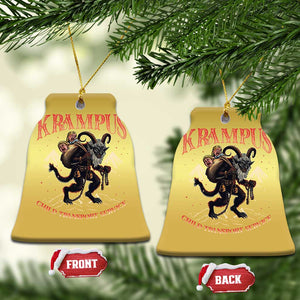 Krampus Christmas Ornament Child Transport Service Spooky Christmas TS09 Bell Flake Gold Print Your Wear