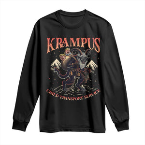 Krampus Long Sleeve Shirt Child Transport Service Spooky Christmas TS09 Black Print Your Wear