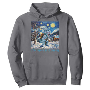 Krampus Is Coming Hoodie Spooky Christmas Starry Night TS09 Charcoal Print Your Wear