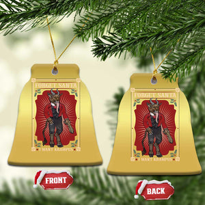 Funny Xmas Christmas Ornament Forget Santa I Want Krampus TS09 Bell Flake Gold Print Your Wear