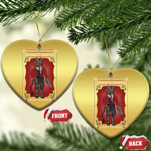 Funny Xmas Christmas Ornament Forget Santa I Want Krampus TS09 Heart Gold Print Your Wear