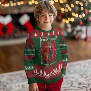 Funny Xmas Ugly Christmas Sweater Forget Santa I Want Krampus TS09 Christmas Print Your Wear