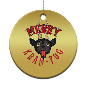 Funny Xmas Krampus Pug Dog Christmas Ornament Merry Krampug Cute Pug Satan TS09 Print Your Wear