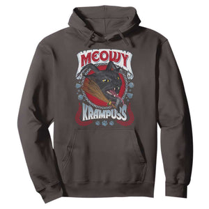 Christmas Krampus Cat Hoodie Meowy Krampuss Black Cat TS09 Dark Chocolate Print Your Wear