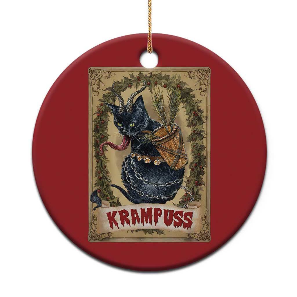 Krampus Cat Christmas Ornament Krampuss Black Cat Vintage Horror Christmas TS09 Print Your Wear