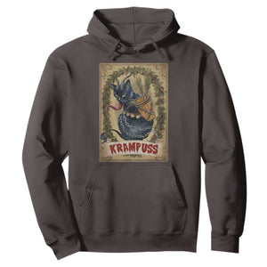 Krampus Cat Hoodie Krampuss Black Cat Vintage Horror Christmas TS09 Dark Chocolate Print Your Wear