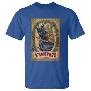 Krampus Cat T Shirt Krampuss Black Cat Vintage Horror Christmas TS09 Royal Blue Print Your Wear