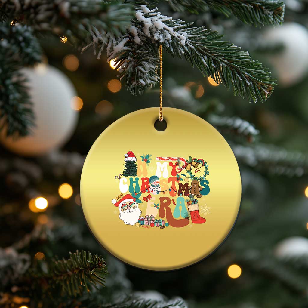 In My Christmas Era Retro Groovy Christmas Ornament TS09 Print Your Wear