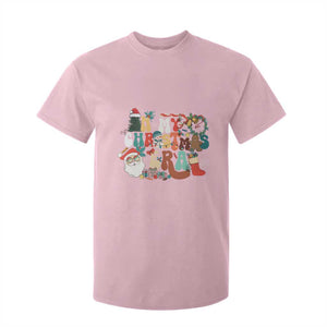 In My Christmas Era Retro Groovy T Shirt For Kid TS09 Light Pink Print Your Wear