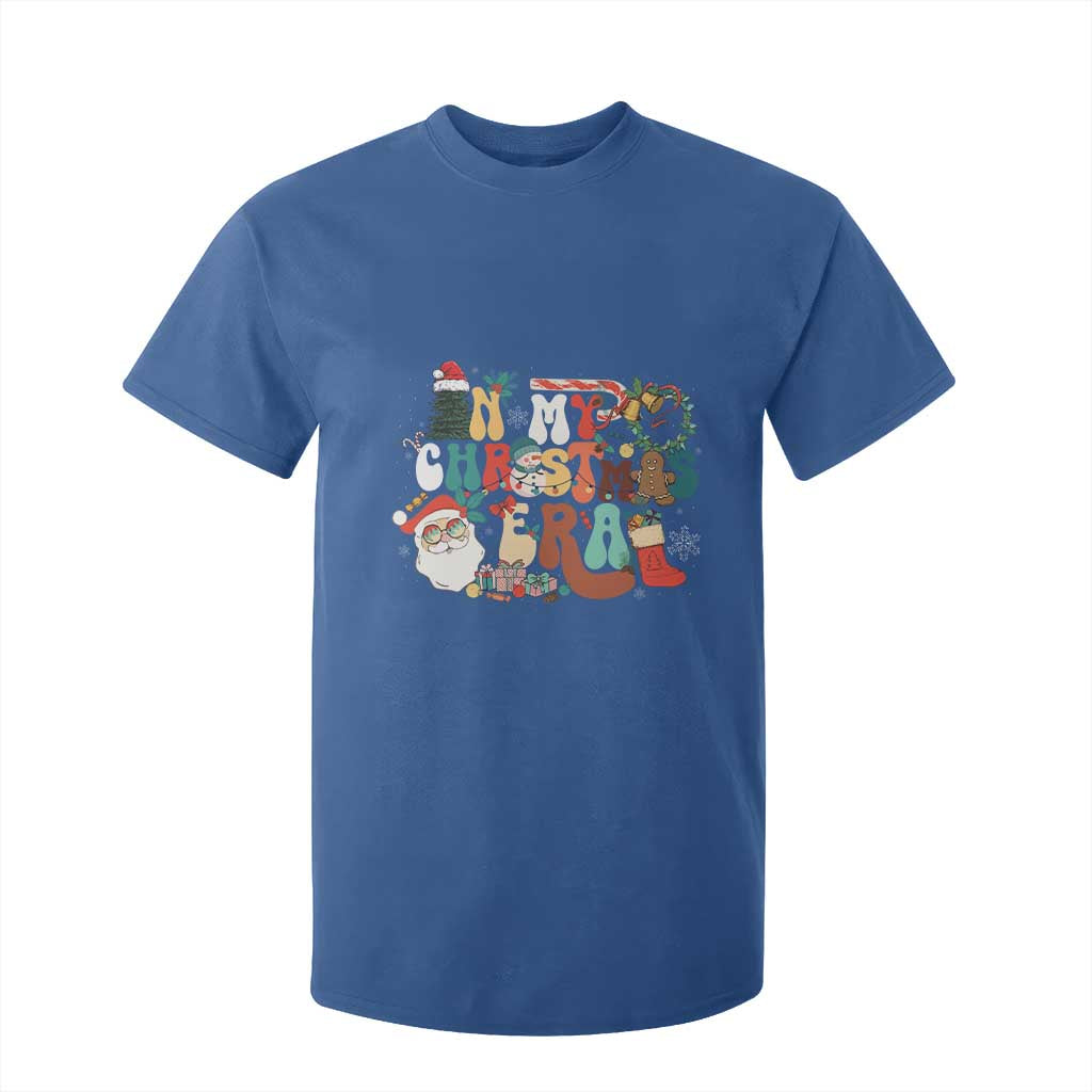 In My Christmas Era Retro Groovy T Shirt For Kid TS09 Royal Blue Print Your Wear