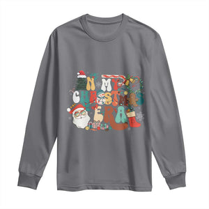 In My Christmas Era Retro Groovy Long Sleeve Shirt TS09 Charcoal Print Your Wear