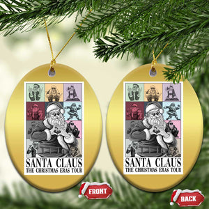 Funny Santa Claus The Christmas Eras Tours Christmas Ornament TS09 Oval Gold Print Your Wear