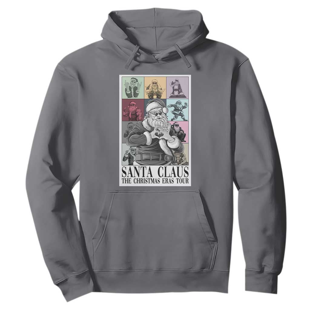 Funny Santa Claus The Christmas Eras Tours Hoodie TS09 Charcoal Print Your Wear