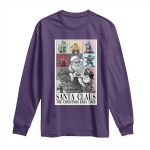 Funny Santa Claus The Christmas Eras Tours Long Sleeve Shirt TS09 Purple Print Your Wear