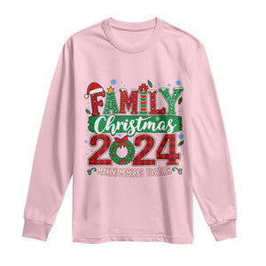 Family Christmas 2024 Long Sleeve Shirt Making Memories Together TS09 Light Pink Print Your Wear