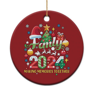 Family Christmas 2024 Making Memories Together Christmas Ornament TS09 Print Your Wear