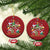 Family Christmas 2024 Making Memories Together Christmas Ornament TS09 Circle Red Print Your Wear