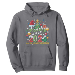 Family Christmas 2024 Making Memories Together Hoodie TS09 Charcoal Print Your Wear