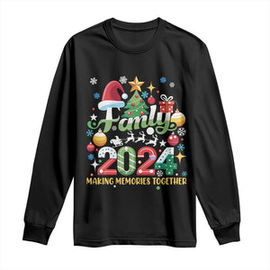 Family Christmas 2024 Making Memories Together Long Sleeve Shirt TS09 Black Print Your Wear