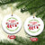 First Christmas As A Family Christmas Ornament Making Memories Together Xmas 2024 TS09 Circle White Print Your Wear