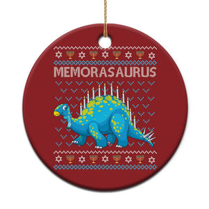 Hanukkah Dinosaur Christmas Ornament Menorasaurus Menorah Dino TS09 Print Your Wear