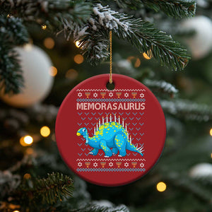 Hanukkah Dinosaur Christmas Ornament Menorasaurus Menorah Dino TS09 Print Your Wear