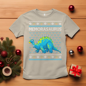 Menorasaurus Menorah Dino Hanukkah Dinosaur T Shirt TS09 Sand Printyourwear