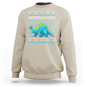 Menorasaurus Menorah Dino Hanukkah Dinosaur Sweatshirt TS09 Sand Printyourwear