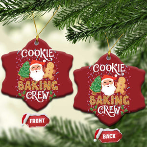 Xmas Baking Crew Christmas Ornament Cute Cookie Santa Gingerbread TS09 Snow Flake Red Print Your Wear