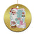 Vintage Xmas Christmas Ornament Pink Santa Claus Ho Ho Ho TS09 Print Your Wear