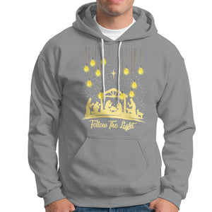 Follow the Light Christ Christmas Light Hoodie TS09 Sport Gray Printyourwear