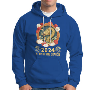 Lunar New Year Chinese Happy 2024 Year of the Dragon Hoodie TS09 Royal Blue Printyourwear