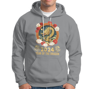 Lunar New Year Chinese Happy 2024 Year of the Dragon Hoodie TS09 Sport Gray Printyourwear