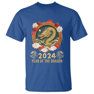 Lunar New Year Chinese Happy 2024 Year of the Dragon T Shirt TS09 Royal Blue Printyourwear