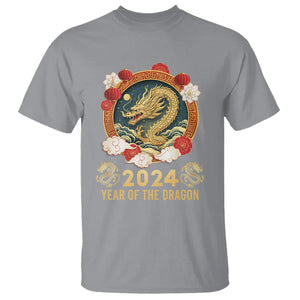 Lunar New Year Chinese Happy 2024 Year of the Dragon T Shirt TS09 Sport Gray Printyourwear