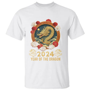 Lunar New Year Chinese Happy 2024 Year of the Dragon T Shirt TS09 White Printyourwear