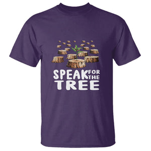 Earth Day T Shirt Speak For The Trees Environmental Plant Lover Arbor Day TS09 Purple Printyourwear