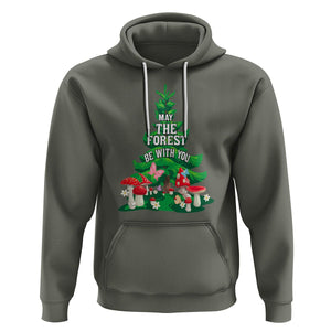 Nature Lover Hoodie May The Forest Be With You Cute Earth Day TS09 Military Green Printyourwear