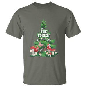 Nature Lover T Shirt May The Forest Be With You Cute Earth Day TS09 Military Green Printyourwear