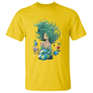 Earth Day T Shirt Mother Earth Gaia Goddess Of Nature Planet TS09 Daisy Printyourwear