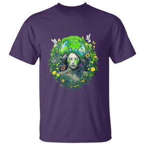Earth Day T Shirt Mother Earth Gaia Goddess Of Nature TS09 Purple Printyourwear