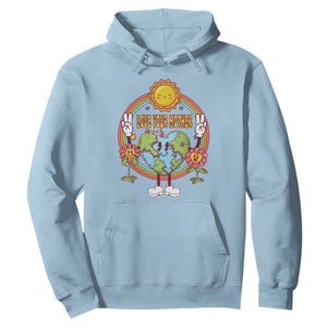 Earth Day Hoodie Love Your Mother Earth Retro TS09 Light Blue Printyourwear