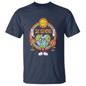 Earth Day T Shirt Love Your Mother Earth Retro TS09 Navy Printyourwear