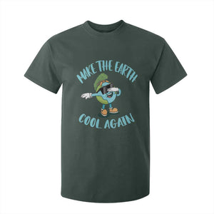 Earth Day T Shirt For Kid Make The Earth Cool Again Dabbing Kids Boys TS09 Dark Forest Green Printyourwear
