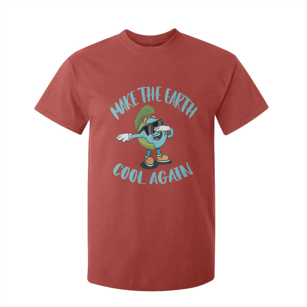 Earth Day T Shirt For Kid Make The Earth Cool Again Dabbing Kids Boys TS09 Red Printyourwear