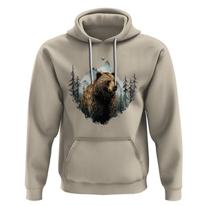 Nature Lover Hoodie Bear Wildlife Outdoor Mountains Forest Earth Day TS09 Sand Printyourwear