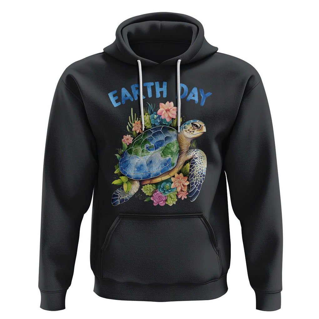 Earth Day Hoodie Sea Turtle Save Our Ocean TS09 Black Printyourwear