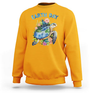 Earth Day Sweatshirt Sea Turtle Save Our Ocean TS09 Gold Printyourwear