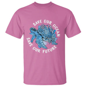 Earth Day T Shirt Save Our Oceans Save Our Future Sea Turtle TS09 Azalea Printyourwear